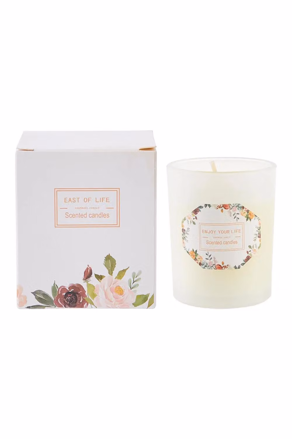 SHEONLY English Pear & Freesia Soy Wax Scented Candle, White – 2