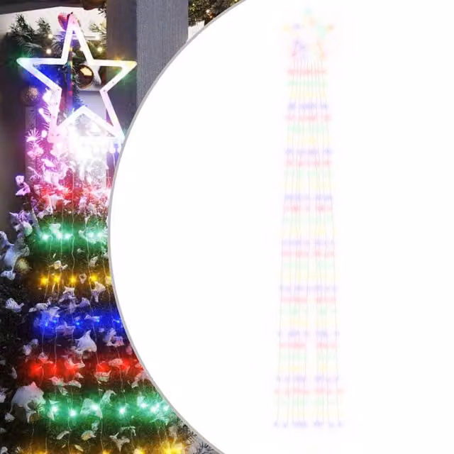 Berkfield Home Multicolour Christmas Tree Lights with 320 LEDs, 375 cm – 1