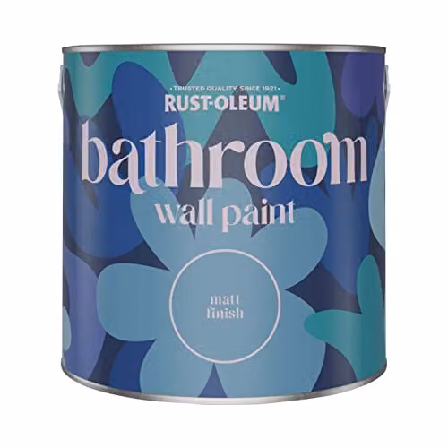 Rust-Oleum Grey Matt Water-Based Bathroom Wall and Ceiling Paint, 2.5 l – 3
