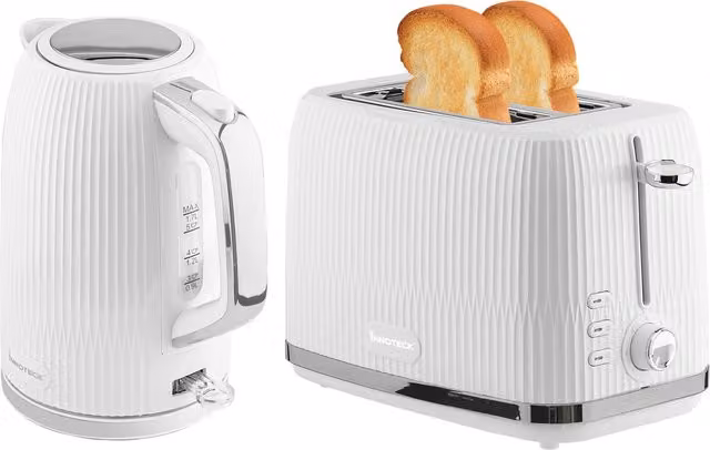 Innoteck Kettle and Toaster Set, 1.7L, White