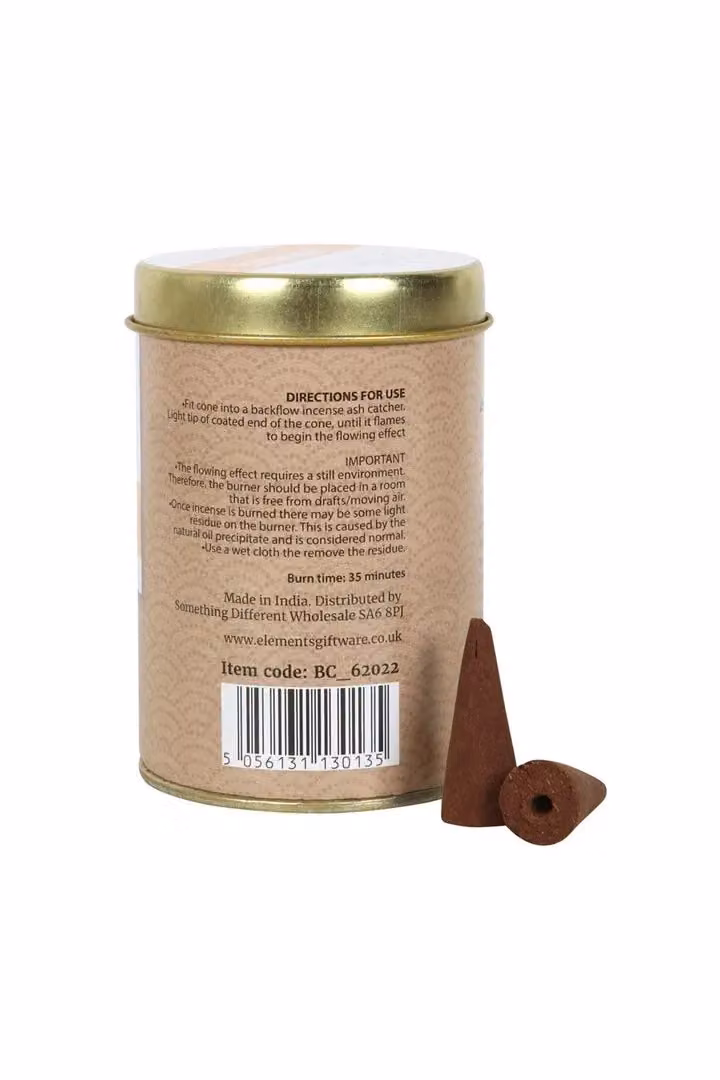Elements Home Fragrance Frankincense Jumbo Backflow Cones, 6 Tins, Brown – 2