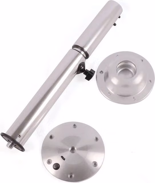 VOGREX Silver Telescopic Table Pedestal Leg for RV, Caravan, Marine and Boats