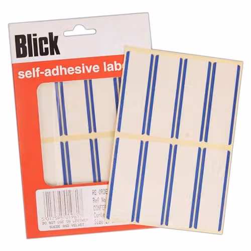 Blick Blue Self Adhesive Multipurpose Paper Stickers, 32 Labels per Pack – 1