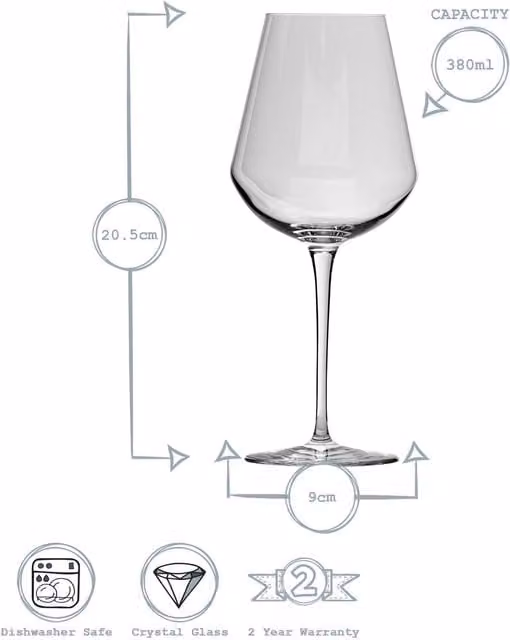 Bormioli Rocco Inalto Uno 12 Piece Small Wine Glass Set, Transparent – 1