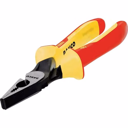 Bahco Alloy Steel Combination Pliers in Red and Multicolour