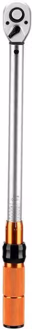 Nordara 1/2" Drive Adjustable Torque Wrench, 10-150ft.lb/14-204n.m, Silver – 1