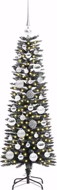 Berkfield Home Elegant Green Artificial Christmas Tree with Stand, H 120 x W 40.5 x D 40.5 cm