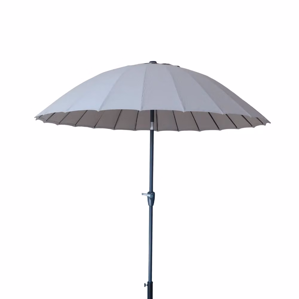 MIKADO 2.5m Aluminium Parasol in Taupe with UPF 50+ Polyester Canopy