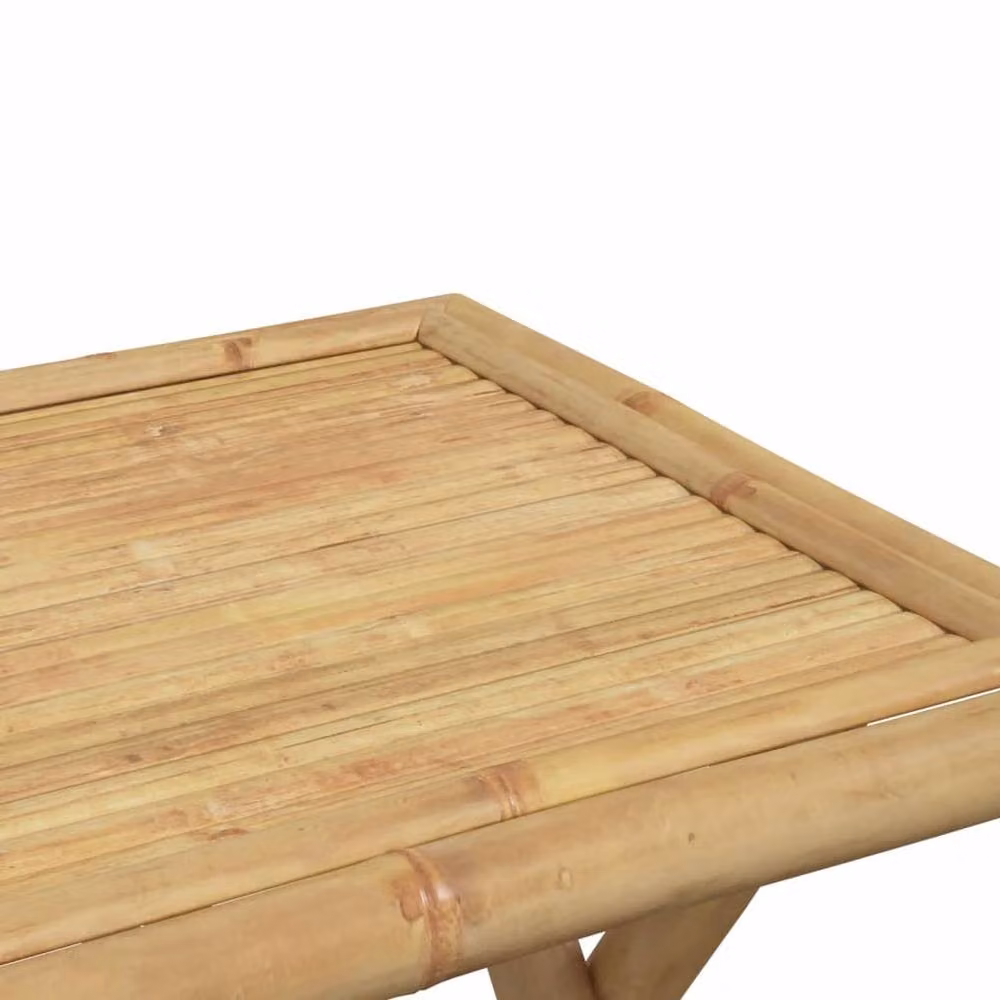 Berkfield Home Folding Bamboo Garden Table in Brown, W/D/H: 45 x 45 x 45 cm – 3