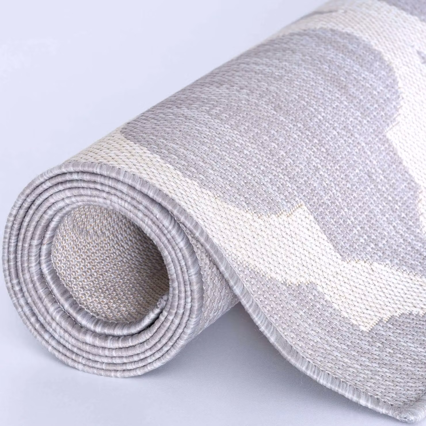 THE RUGS Moroccan Grey Outdoor and Indoor Weatherproof Garden Patio Rug, W: 160 cm, L: 230 cm – 4