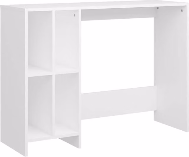 Berkfield Home Notebook Writing Desk in White, W/D/H: 102.5 x 35 x 75 cm