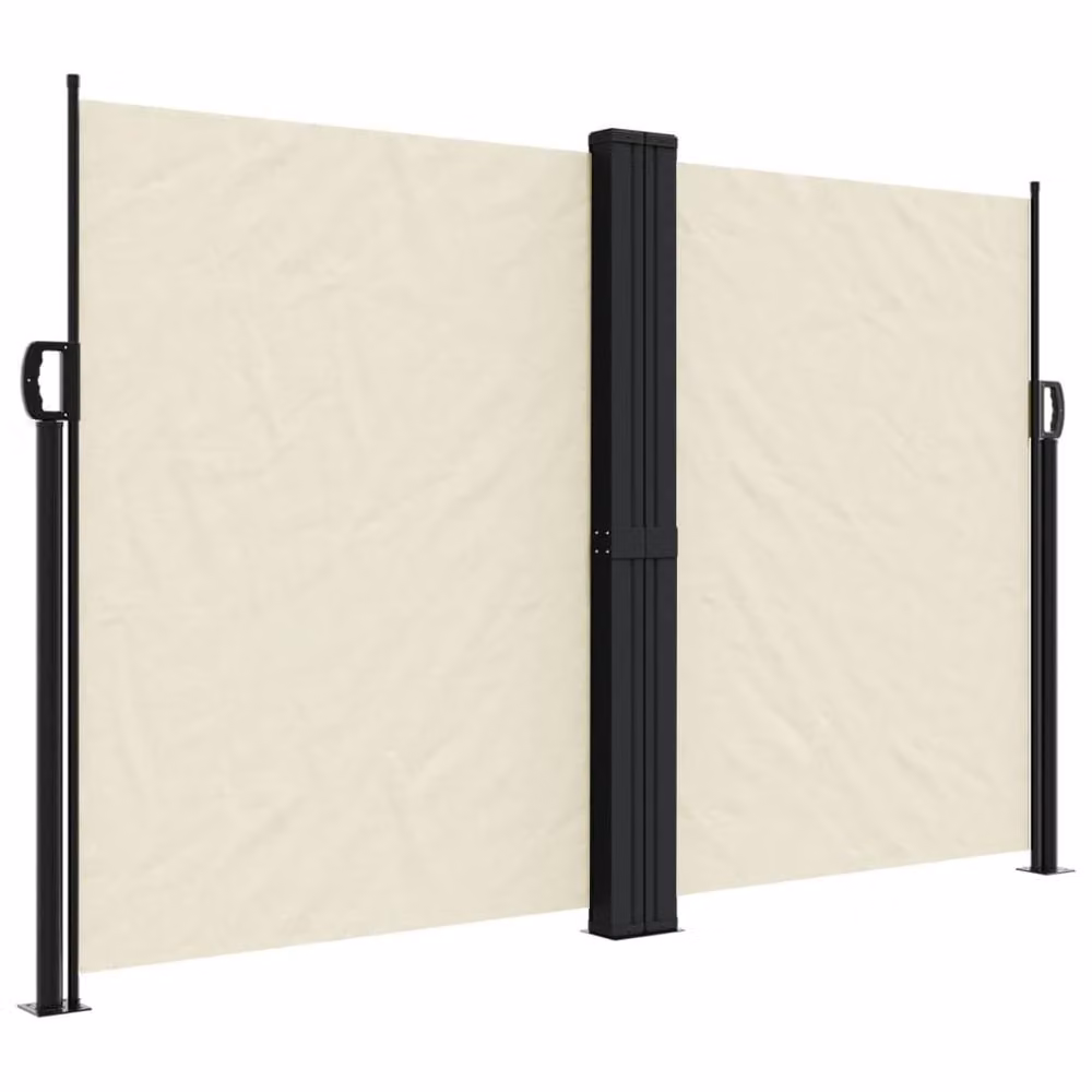 Berkfield Home Retractable Side Awning in Cream/Beige, W/D/H: 160 x 1000 cm – 2
