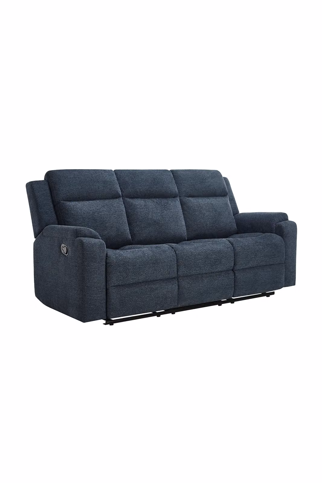 More4Homes Orka Blue Fabric 2 and 3 Seater Manual Recliner Sofa Set – 2