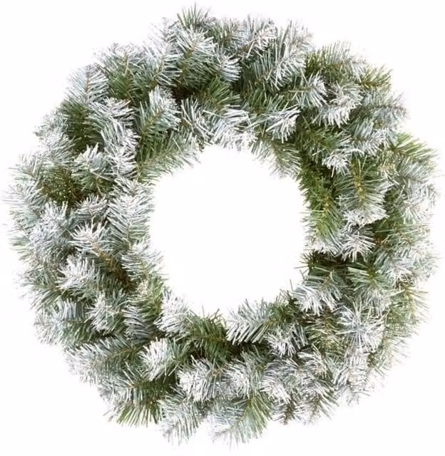 Premier Green Snow Tipped Christmas Wreath