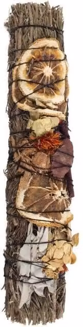 Something Different Ritual Rosemary Red Jasper Smudge Stick in Brown