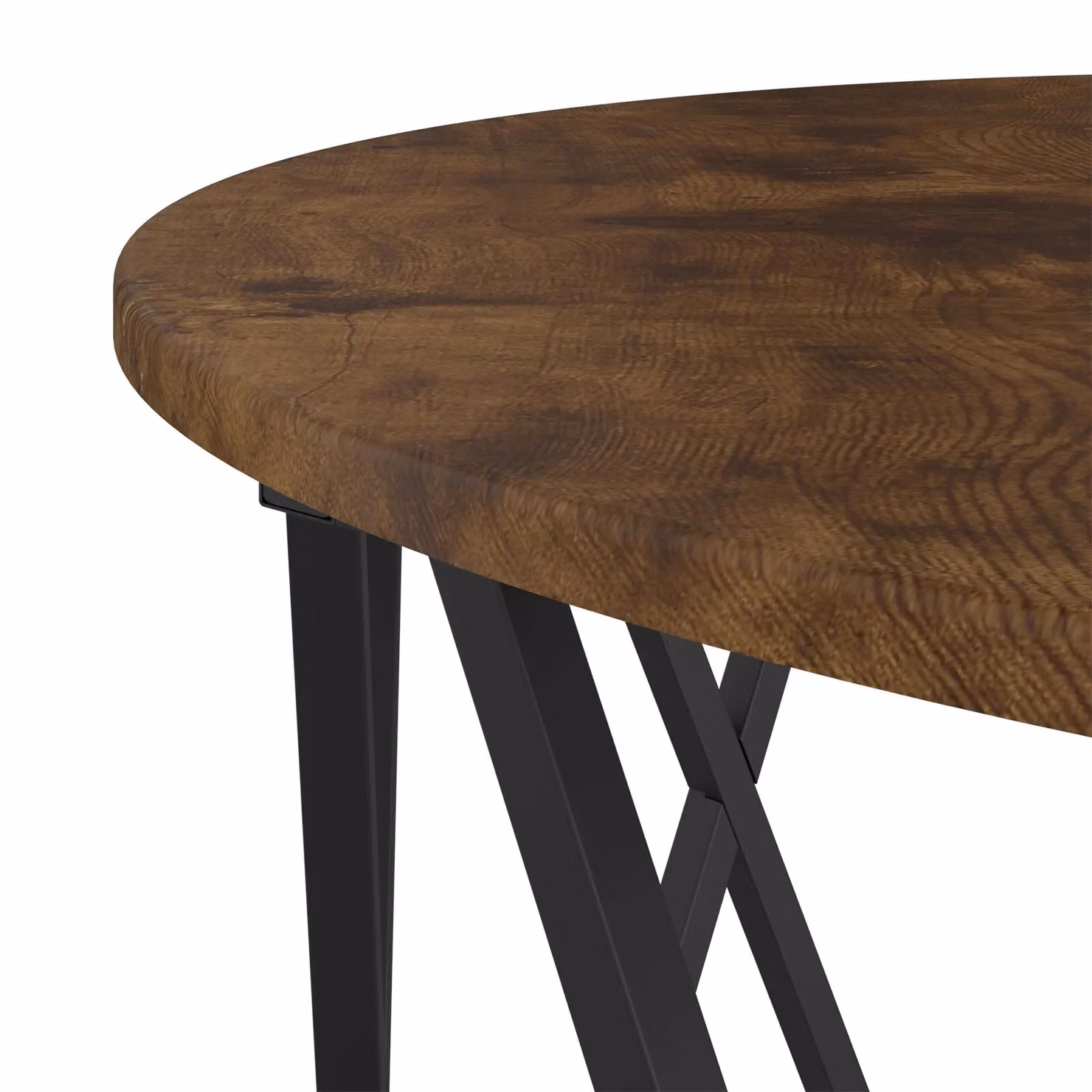 Berkfield Home Smoked Oak Coffee Table, Brown, W/D/H: 80 x 80 x 42 cm – 4