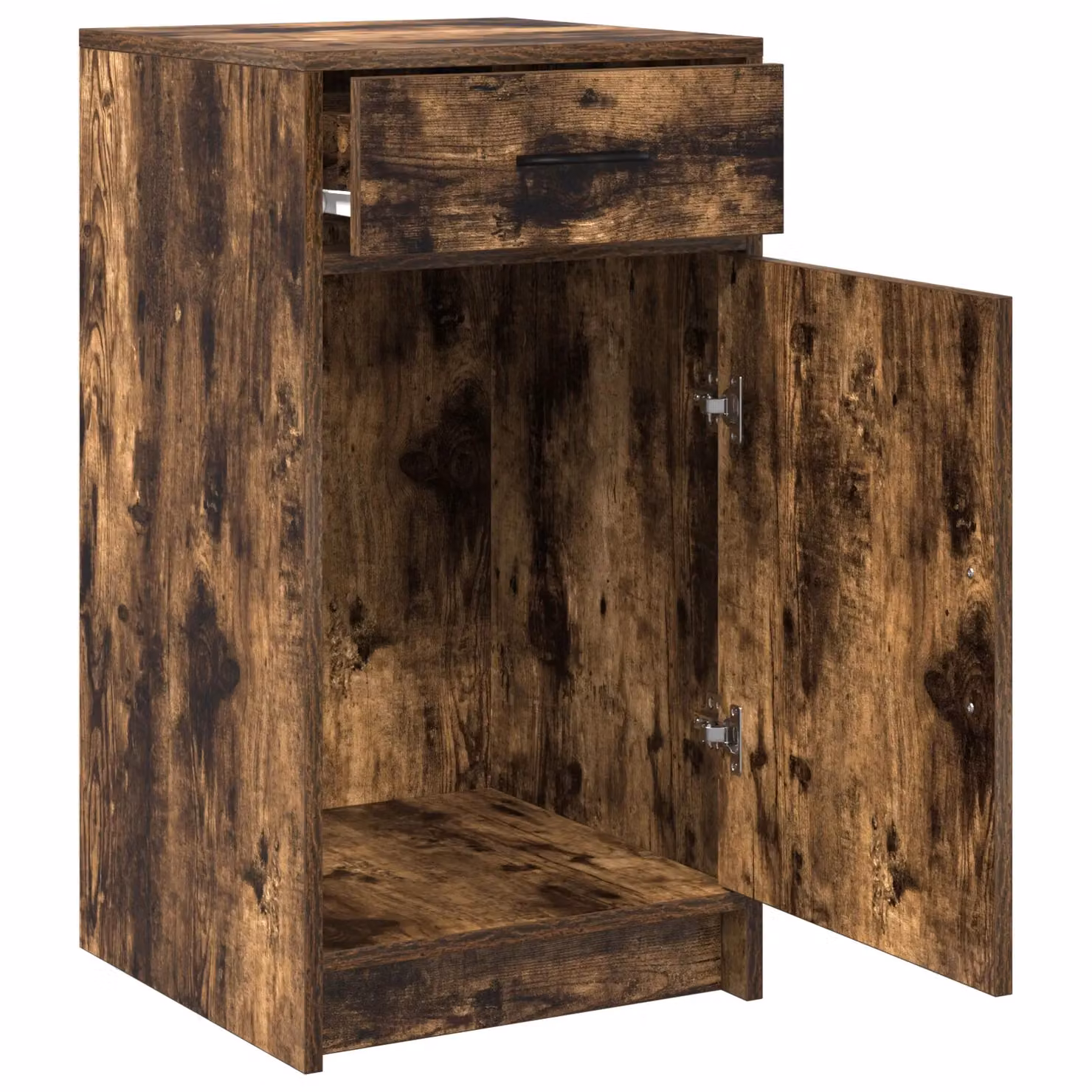 Berkfield Home Smoked Oak Sideboard in Brown, W/D/H: 40 x 41 x 75 cm – 3