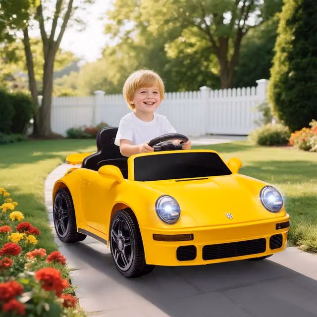 AIYAPLAY Licensed RUF CTR 2017 Kids Electric Ride On Car, Yellow