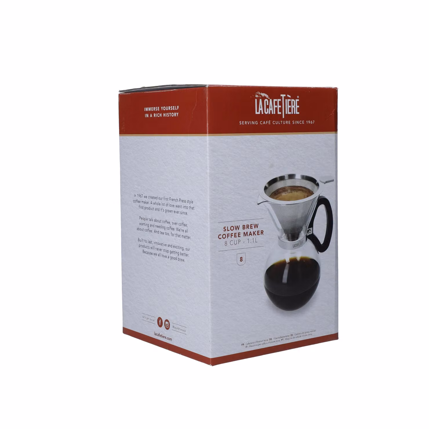 La Cafetiere 1.1 l Manual Drip Coffee Maker in Transparent – 3