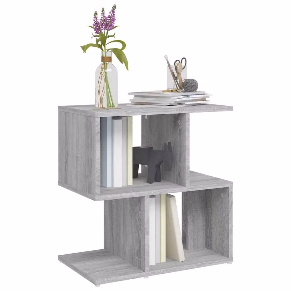 Berkfield Home Modern Bedside Cabinet in Grey Sonoma, W: 50 cm, D: 30 cm, H: 51.5 cm – 3
