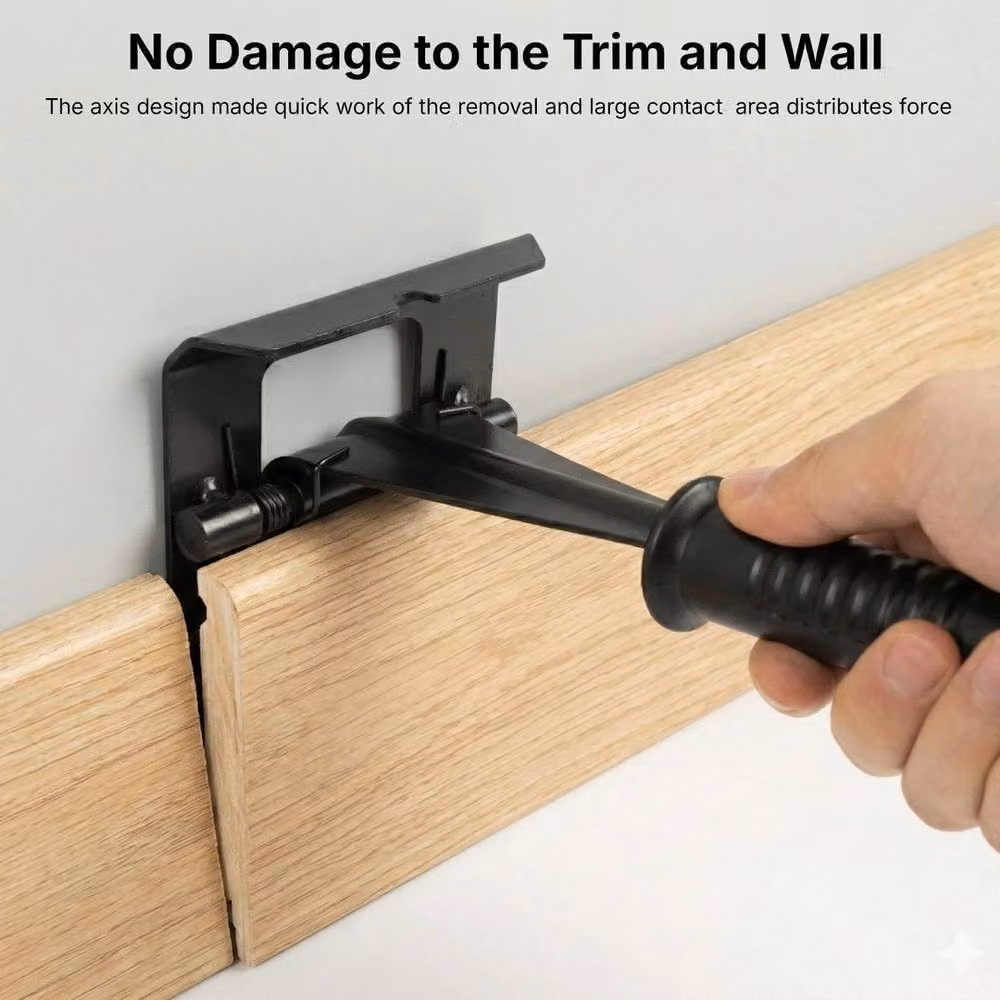 Nordara Steel Trim and Baseboard Removal Pry Bar in Black – 4