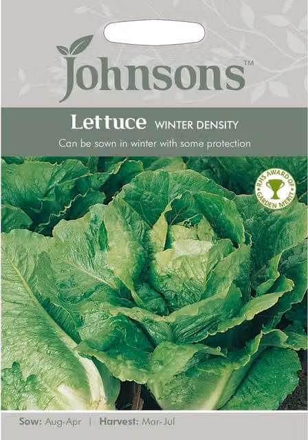 Johnsons Winter Density Lettuce Vegetable Seeds, Green, for Autumn and Spring Planting