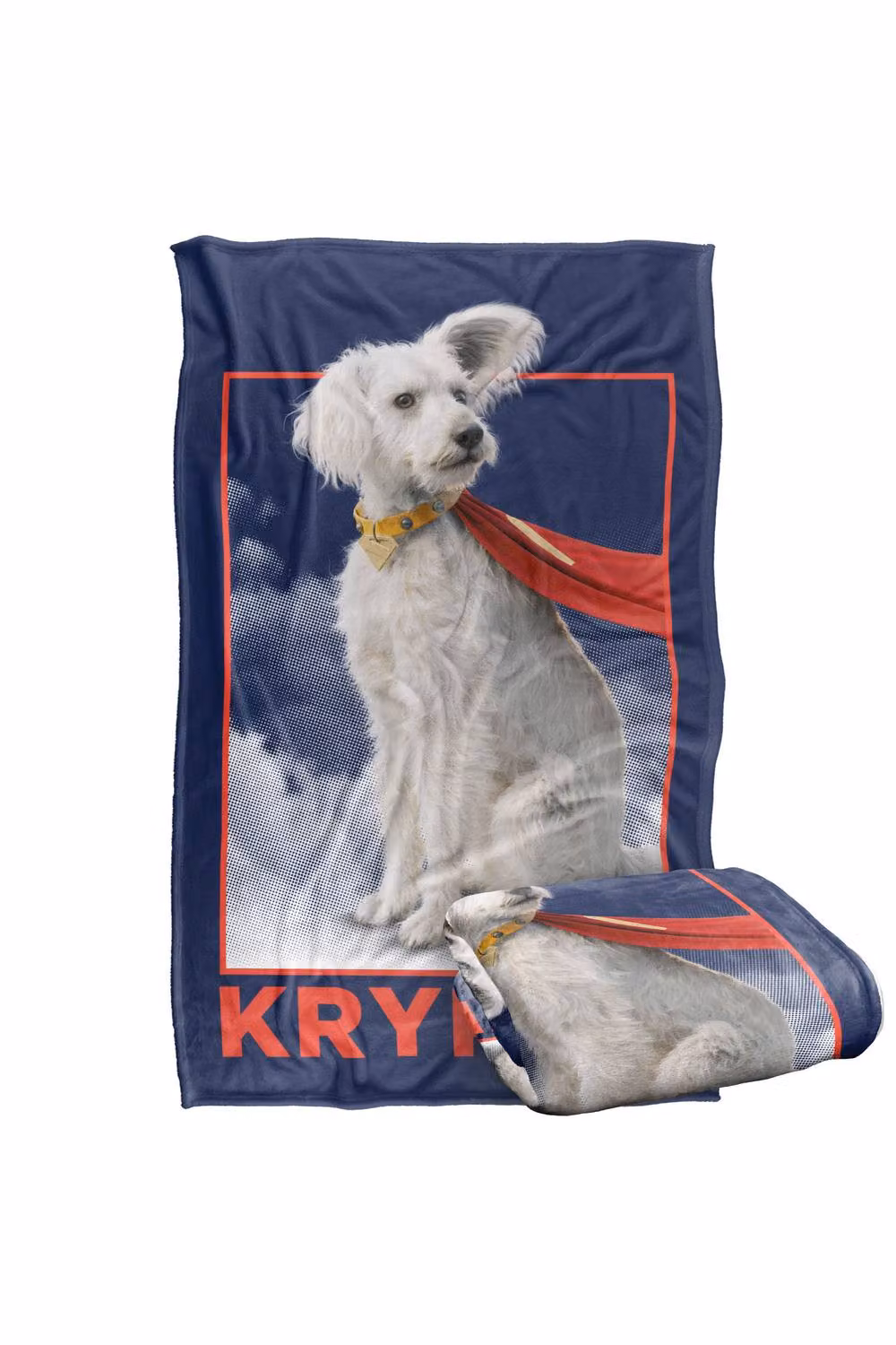Warner Bros. Superman 2025 Krypto Good Dog Super Soft Fleece Throw Blanket, Multicolour, W: 91 cm, D: 147 cm – 7