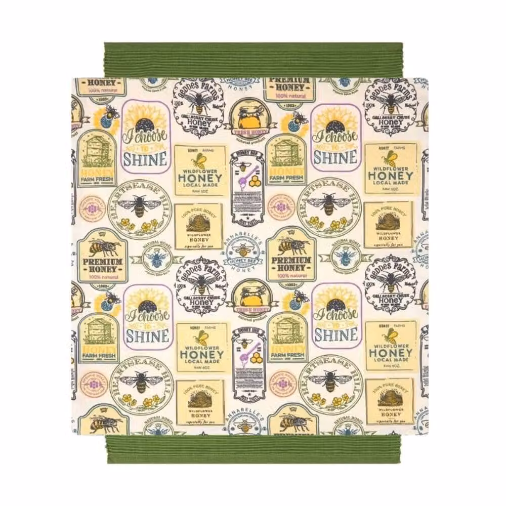 dexam Honey Pot Napkin and Placemat Set - Yellow and Green – 2
