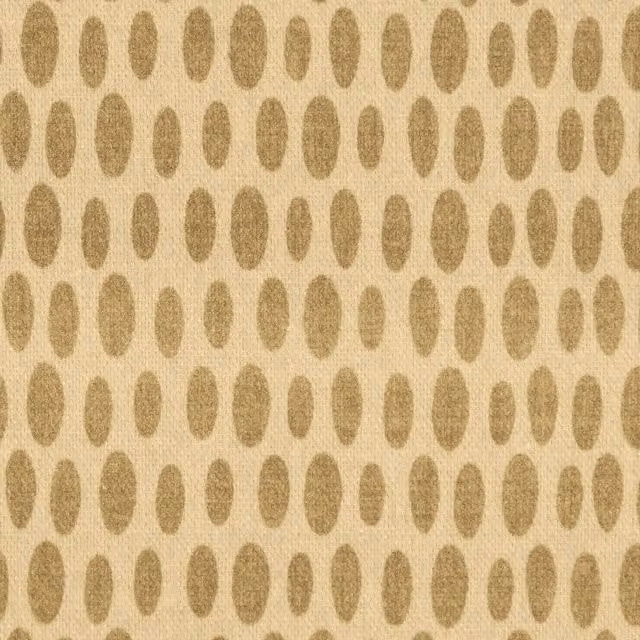 Ante Decor Mercury Sandcastle Dotted Cotton Fabric in Beige