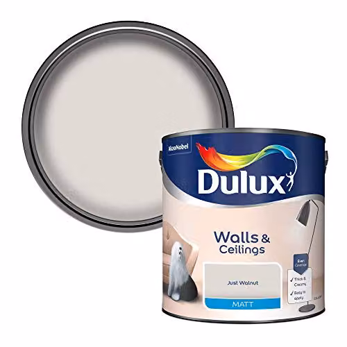 Dulux Matt Dispersion Emulsion Paint for Walls and Ceilings, Brown, 2.5 l – 1