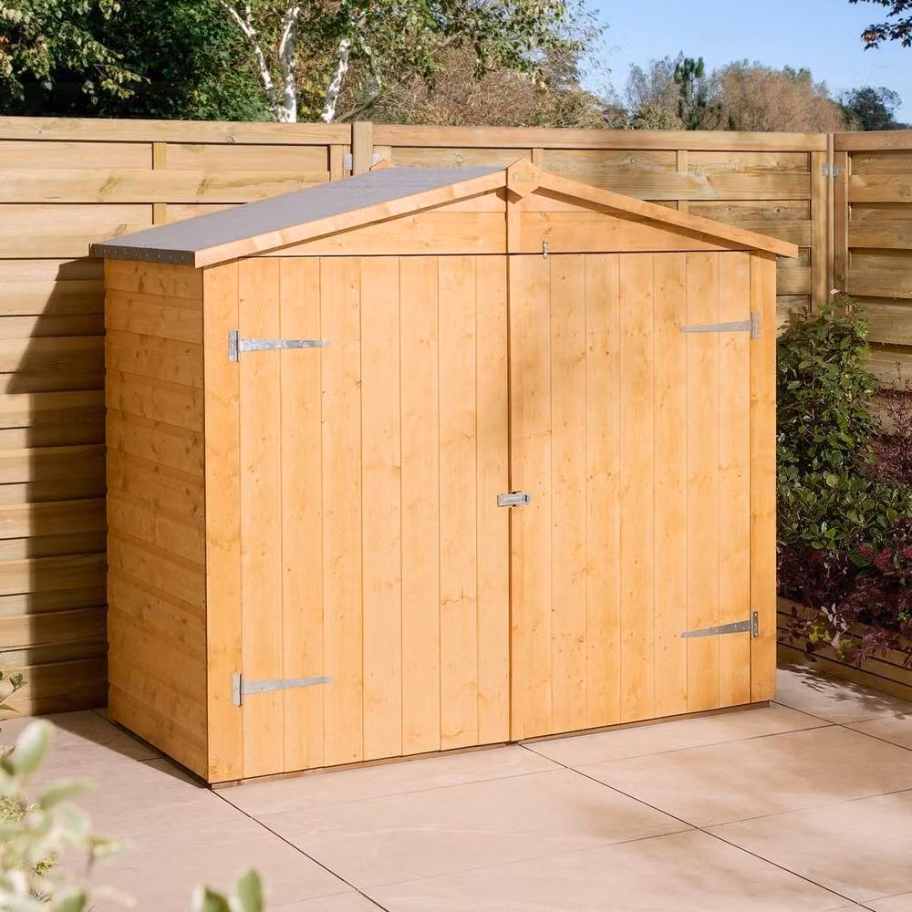 Rowlinson Shiplap Apex Wallstore with Floor in Brown, W186.5 x D87 x H166 cm – 2