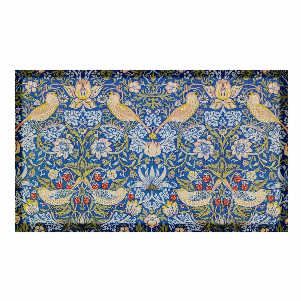Artsy Mats William Morris Strawberry Thief Floral Indoor and Outdoor Doormat, Multicolour, W: 70 cm, D: 40 cm – 2