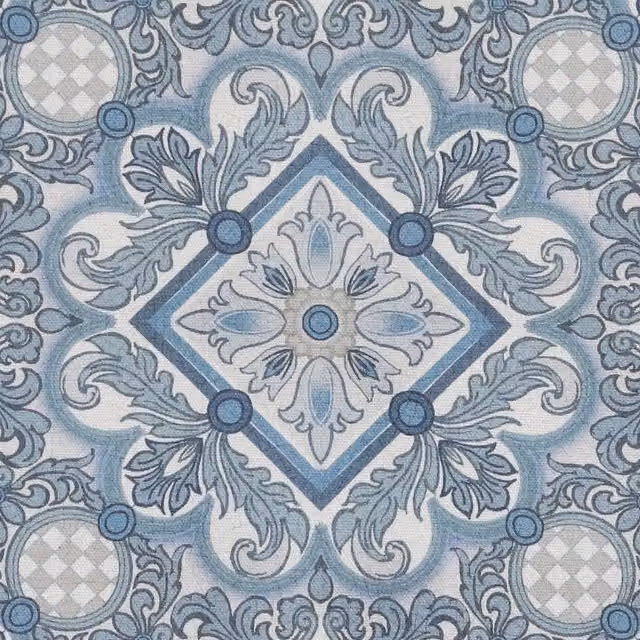HOUSE Llewelyn-Bowen Festivo Printed Fabric Bluestone