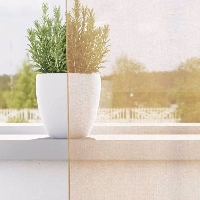 Berkfield Home Sand Beige Voile Curtains with Rod Pockets, 2 Pack, Width: 140 cm