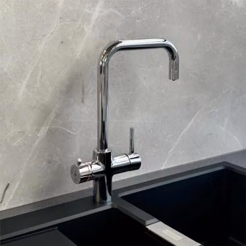 Nes Home 3 in 1 Single Lever Boiling Water Kitchen Mixer Tap Set in Chrome Silver – 5