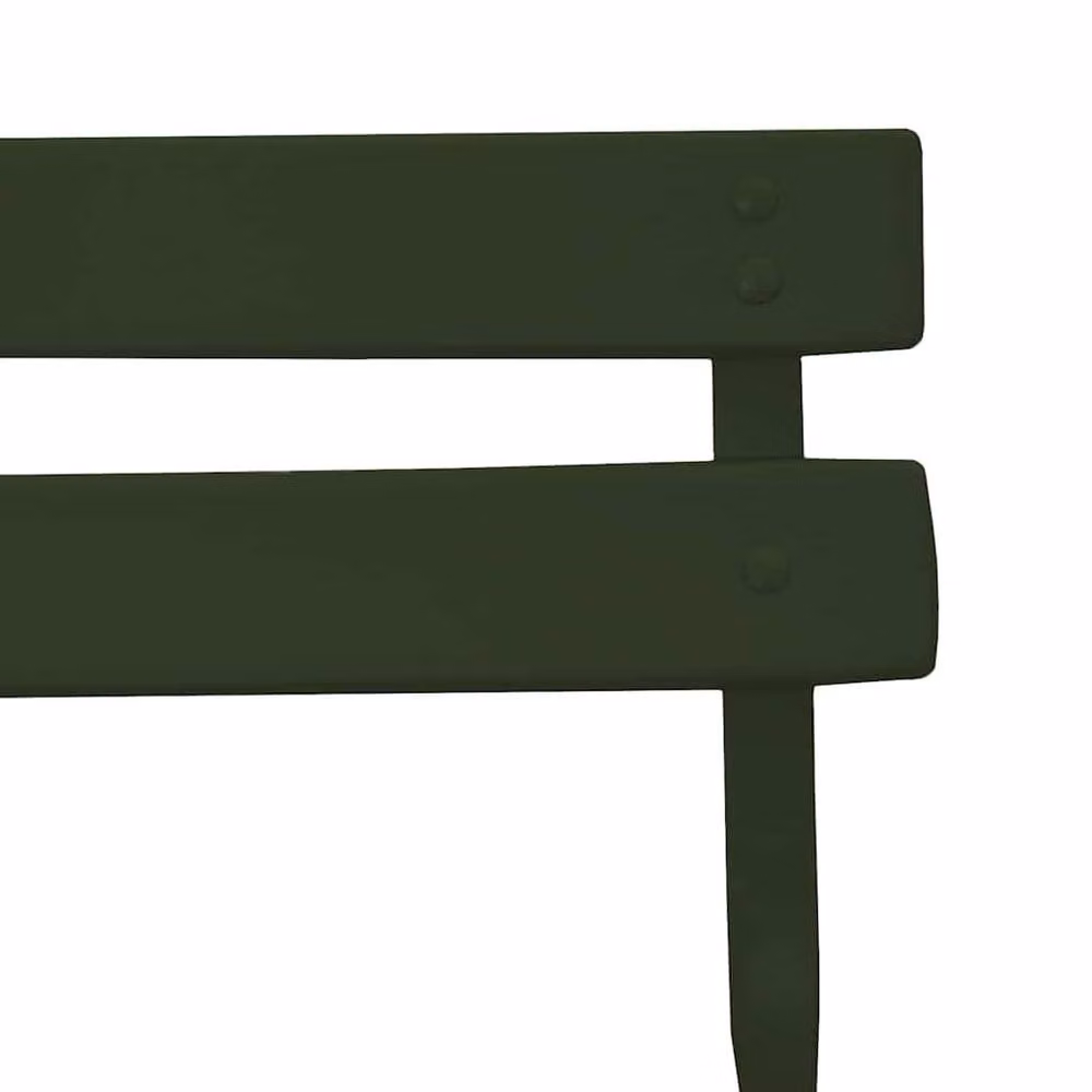 Berkfield Home Dark Green Metal Foldable Outdoor Patio Chair – 3