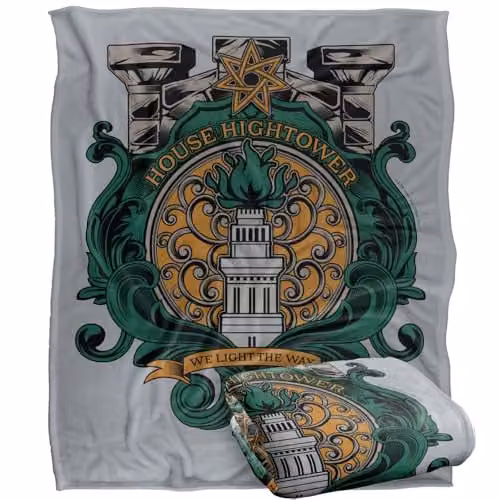 Warner Bros. Game of Thrones House Hightower Super Soft Silky Touch Fleece Throw Blanket, Multicolour, W/D/H: 152.4 x 152 x 152 cm