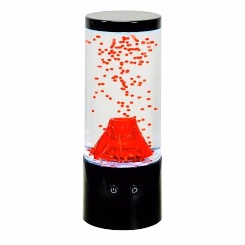ValueLights Villy Volcano RGB LED Table Lamp in Black and Multicolour
