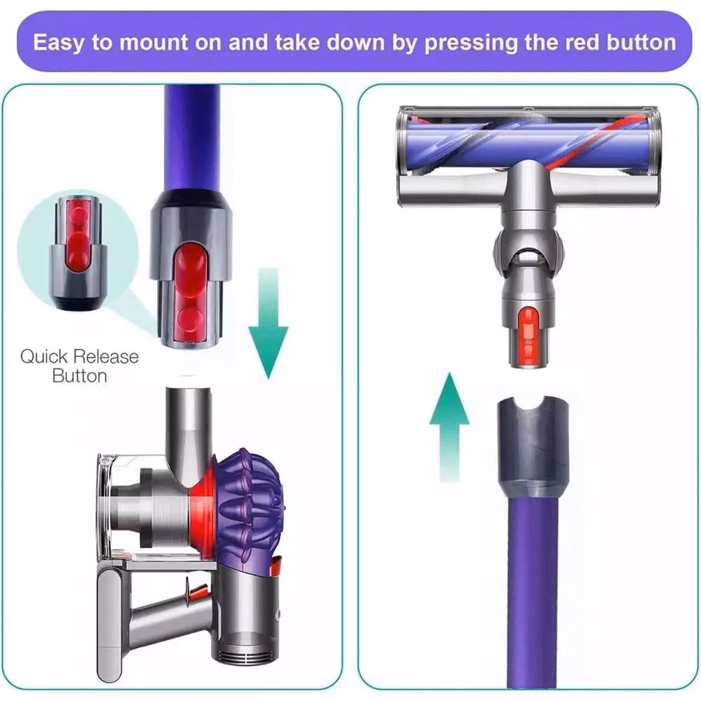 FLAVORA Replacement Wand Rod Pipe Tube for Dyson V7 V8 V10 V11 V15, Purple – 4