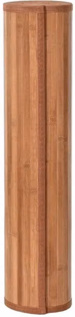 Berkfield Home Rectangular Bamboo Rug in Brown, W: 70 cm, L: 100 cm