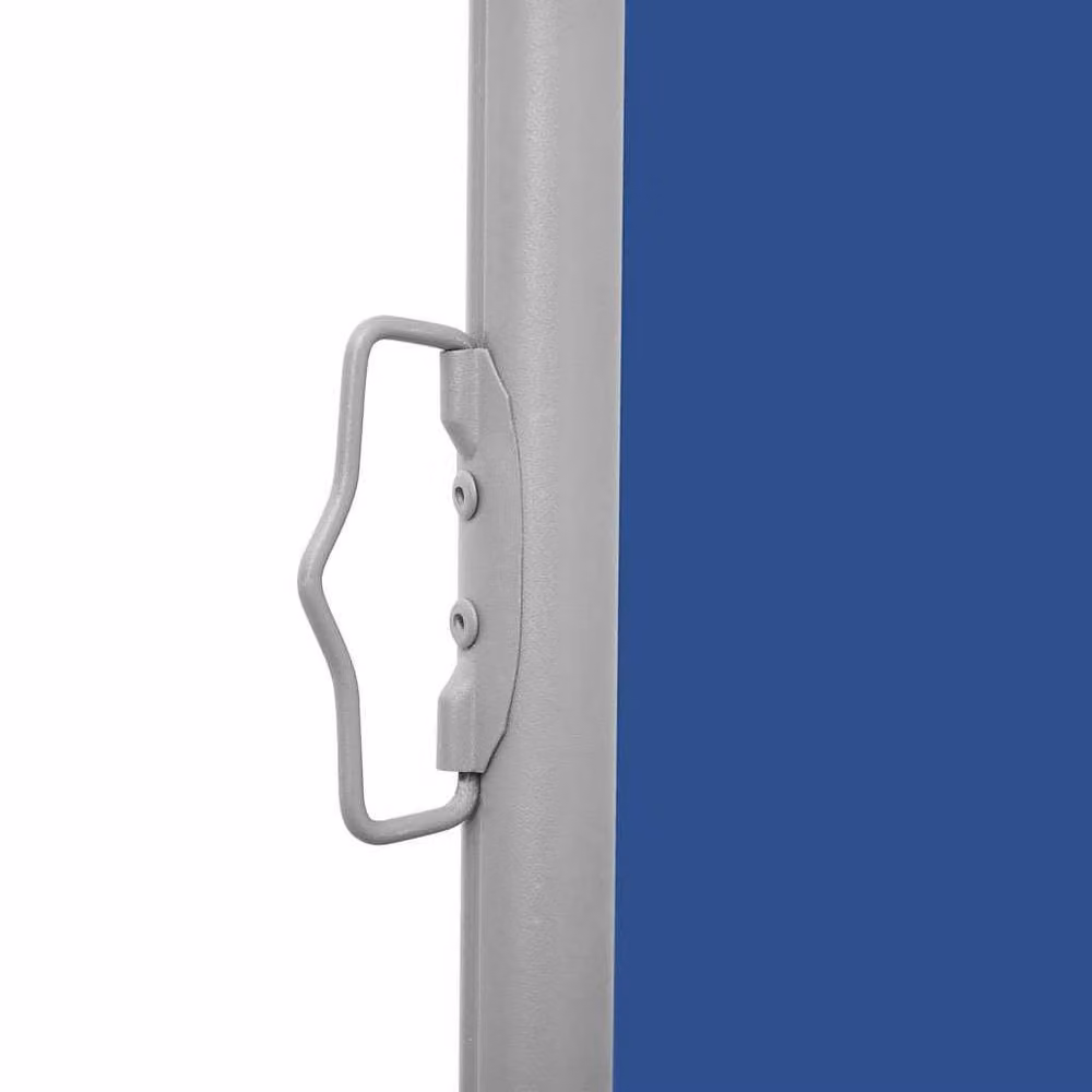 Berkfield Home Blue Retractable Side Awning with Polyester Fabric and Steel Frame, W/D/H: 1200 x 140 x 140 cm – 3
