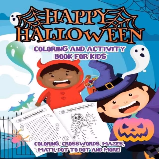 Harper Hall Halloween Edition Colouring and Activity Workbook, Multicolour Paperback
