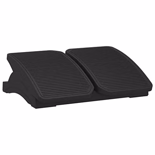vidaXL Black Plastic Footrest W/D/H: 43.5 x 32.5 x 10.5 cm – 1