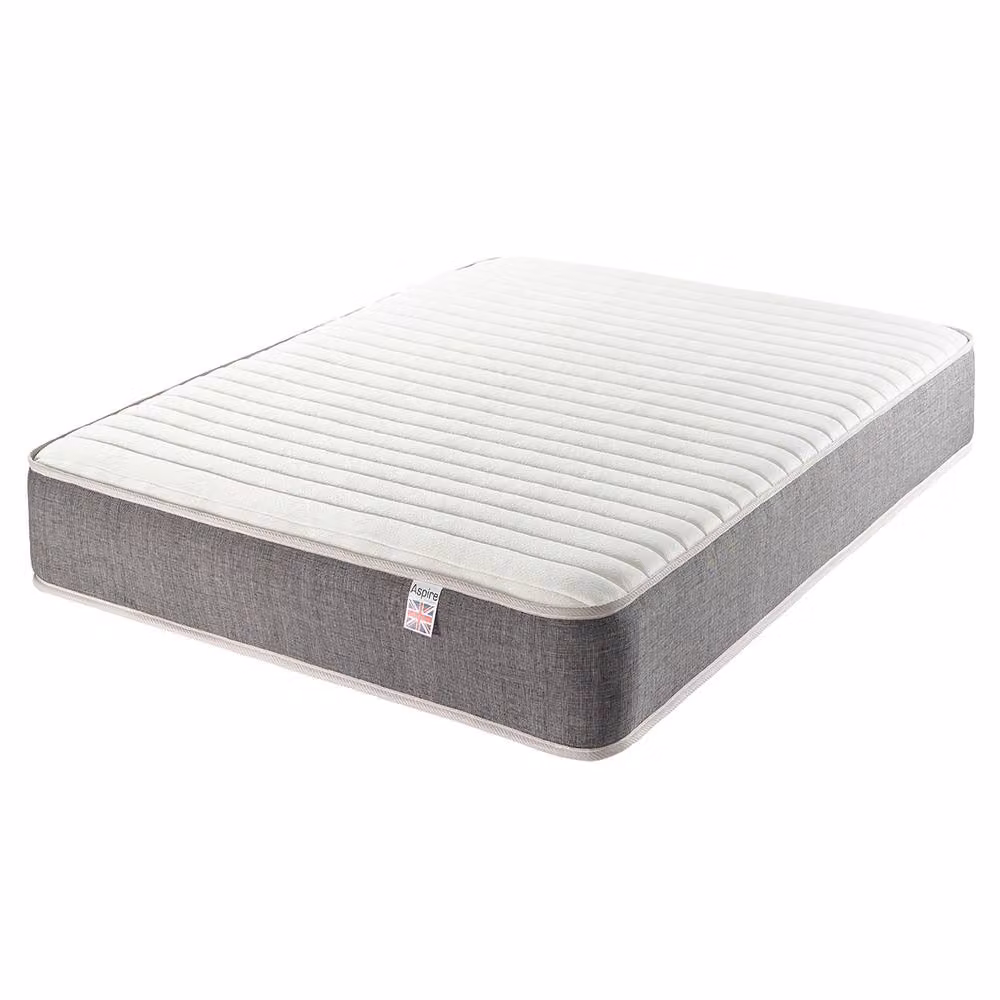Aspire Pocket+ Hybrid Memory Foam 1000 Pocket Mattress, Medium Comfort, White, Size: King, H 23 cm x W 180 cm x D 200 cm – 2