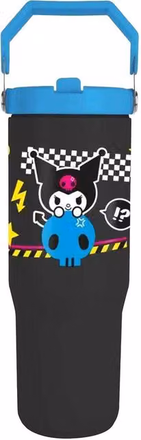 Sanrio Rock Out Kuromi Tumbler in Black, 880ml