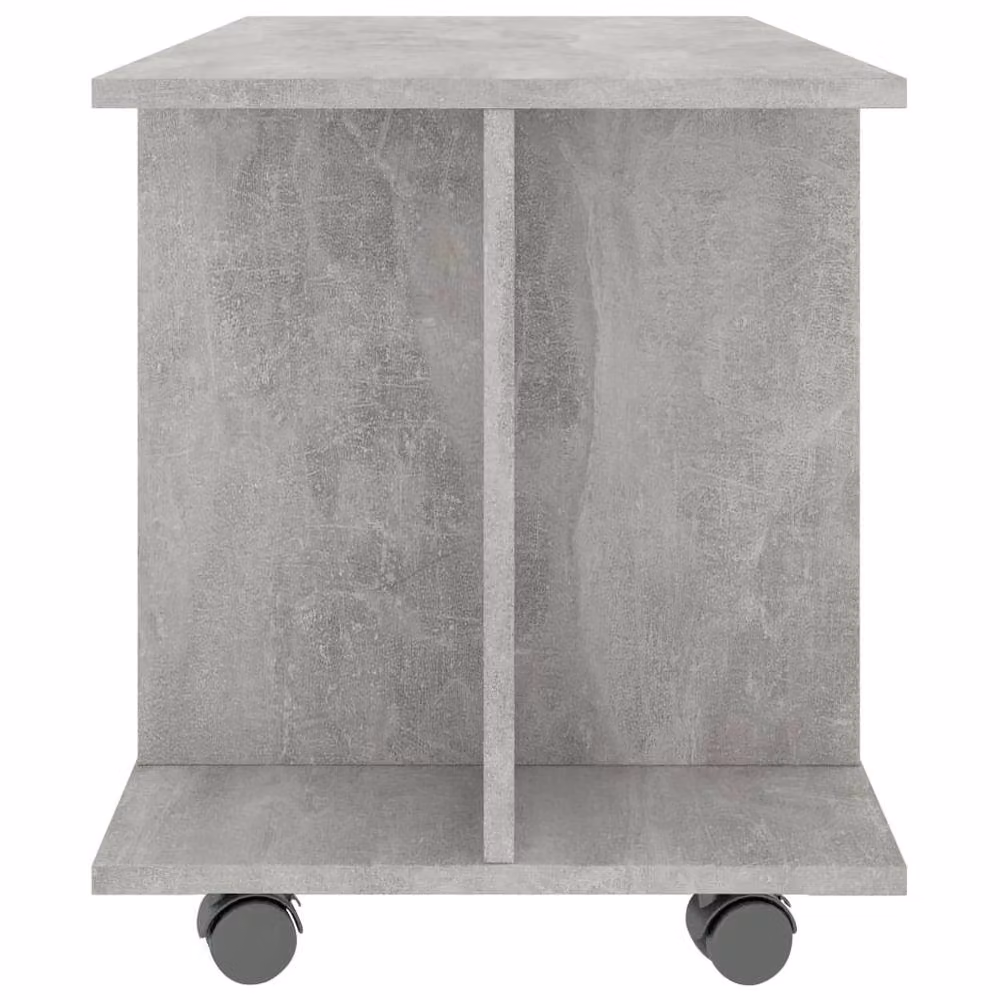 Berkfield Home TV Cabinet with Castors in Concrete Grey, W/D/H: 80 x 40 x 45 cm – 4