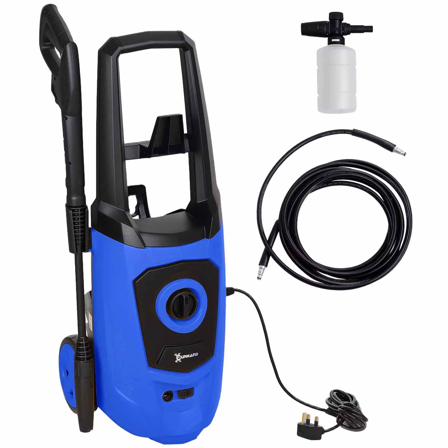 DURHAND High-Performance Power Washer, 1800W, 150 Bar, 510 L/h, Blue – 2