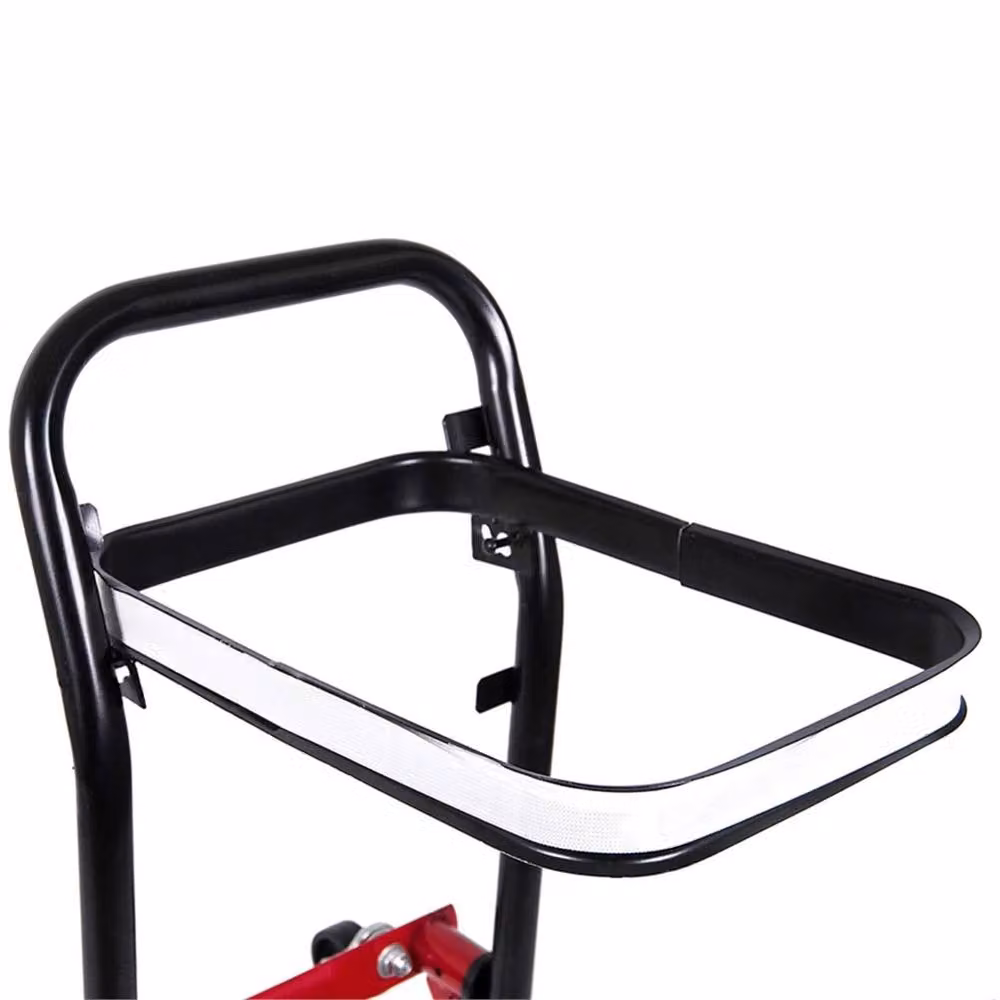 VOGREX Heavy Duty Folding Hand Cart Industrial Steel Sack Truck Trolley in Black – 6