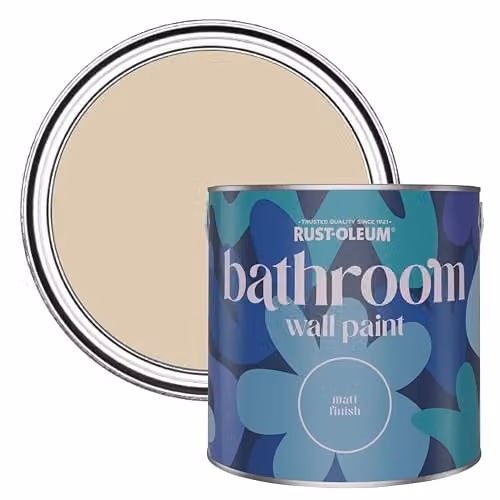 Rust-Oleum Matt Water-Based Bathroom Wall and Ceiling Paint in Warm Clay, 2.5L – 1