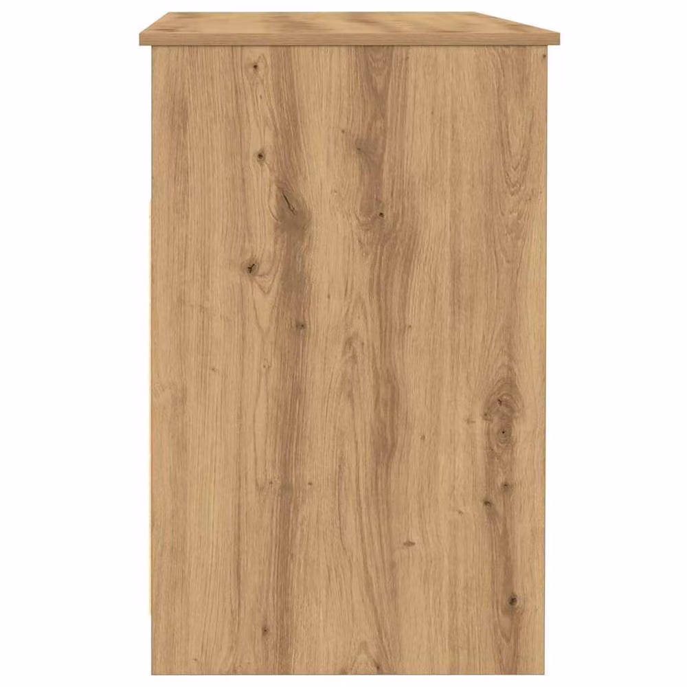 Berkfield Artisan Oak Computer Desk in Brown, W/D/H: 102 x 50 x 76 cm – 4
